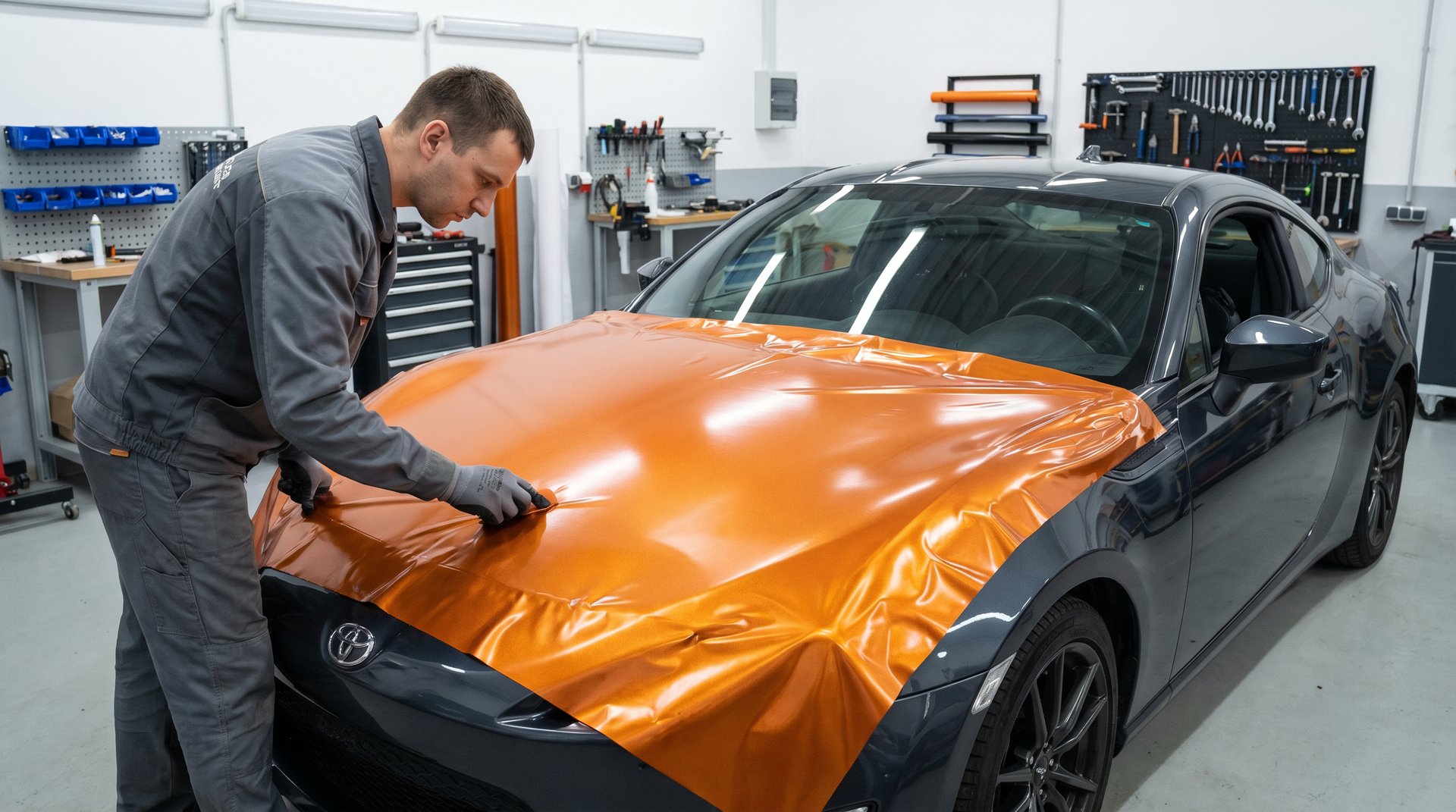 涩里番修车改装视频-车身改色贴膜教程