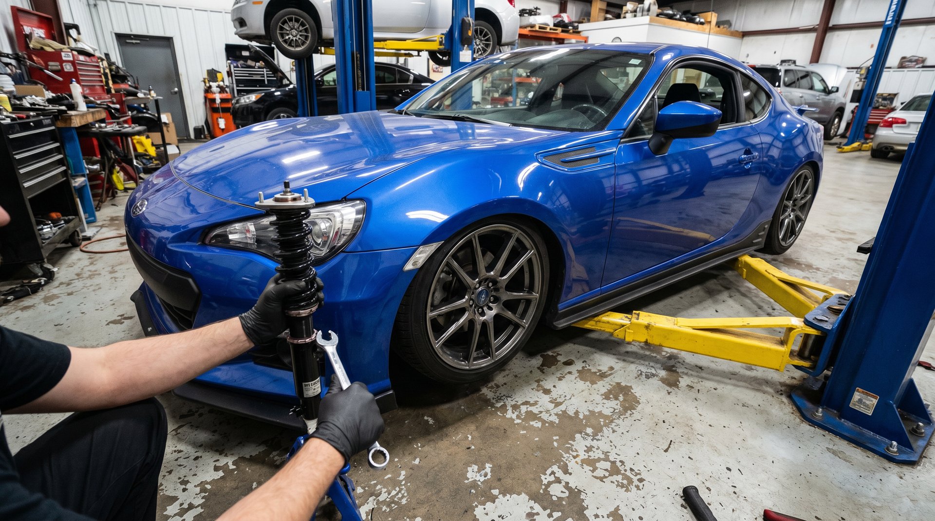 涩里番修车改装视频-悬挂避震改装调校